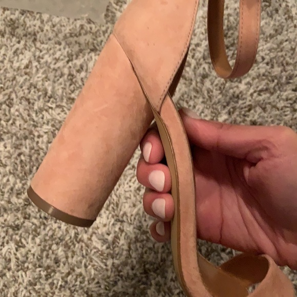 JCrew Suede color block heel salmon pink - Picture 5 of 5